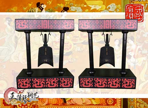 單件編鐘工藝品、外賓禮品、中國(guó)青銅編鐘